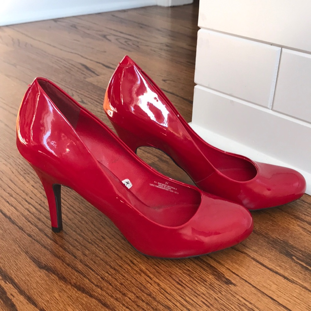 Mossimo Patent Leather Red Heel